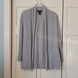 EVELYN CASHMERE, Cardigan, Open Front, Drape Style, Size S, NWOT!